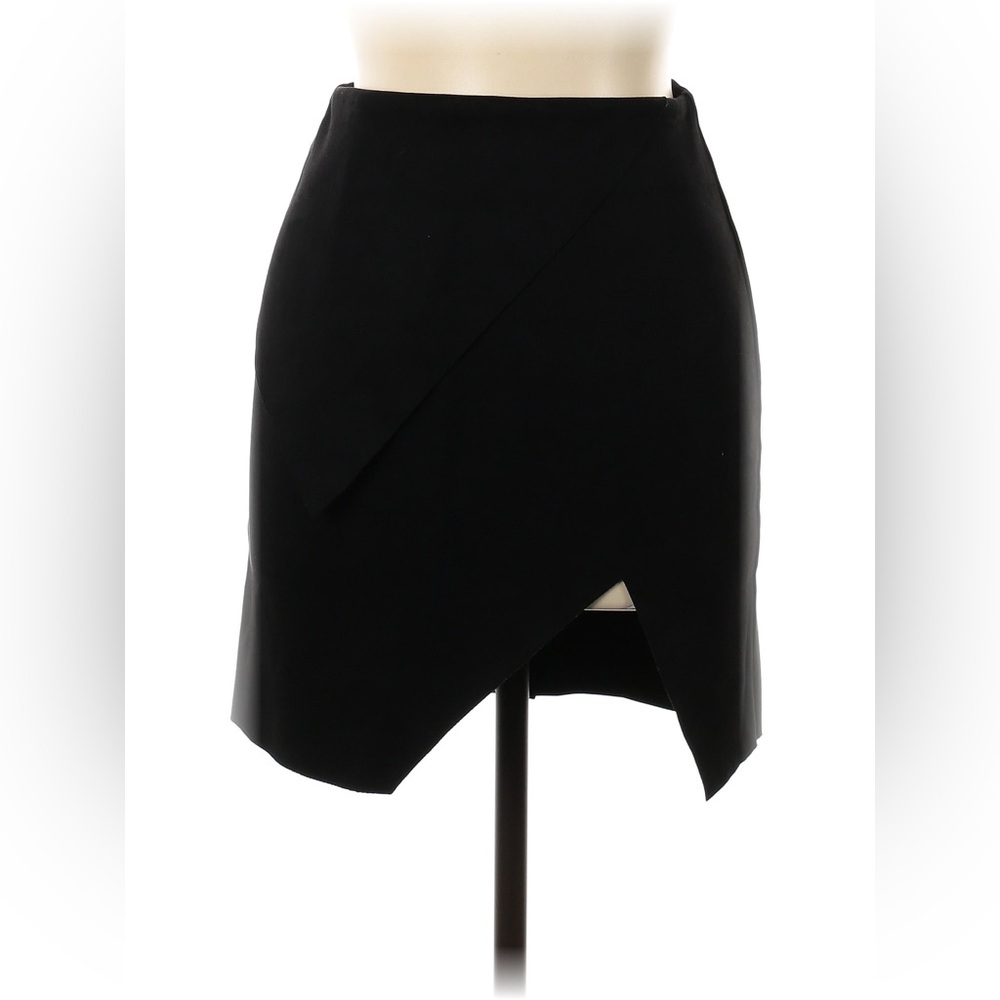 NWT ROSEBULLET, Black faux leather mini skirt, Women's Size: 8 MSRP $129